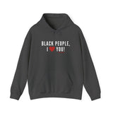 BLACKITY BLACK - WHITE UNISEX HOODIE