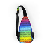 BLACK MAGIC RAINBOW BLACK SLING BAG