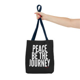 PEACE BE THE JOURNEY WHITE TOTE BAG