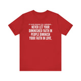 DIMINISHED FAITH UNISEX SHORT SLEEVE T-SHIRT