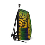 EAUX - BLACK ON MARDI GRAS BOOKBAG