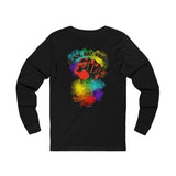 BLACK GAY PROUD FIST UNISEX LONG SLEEVE