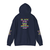 BLACK GAY PROUD AF UNISEX HOODIE
