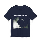 SPEAK - WHITE UNISEX SHORT SLEEVE T-SHIRT
