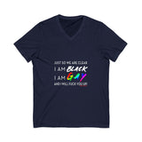BLACK GAY FUP WHITE UNISEX V-NECK T-SHIRTS