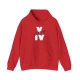 V EAUX IV - WHITE W/ BLACK EAUX UNISEX HOODIE