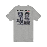 FIGHT - WHITE UNISEX V-NECK T-SHIRT