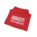 Audacity_white UNISEX HOODIE