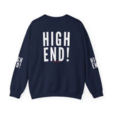 HIGH END WHITE UNISEX SWEATSHIRT