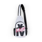 V EAUX IV - BLACK W/ PINK EAUX SLING BAG