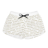 BLACK MAGIC - GOLD LETTERS AOP WOMEN'S CASUAL SHORTS