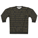 BLACK MAGIC - BLACK GOLD AOP UNISEX SWEATSHIRT