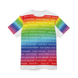 BLACK MAGIC RAINBOW WHITE AOP UNISEX T-SHIRTS