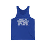DIMINISHED FAITH UNISEX TANK TOP