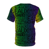 EAUX BLACK ON MARDI GRAS AOP UNISEX T-SHIRT