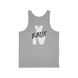 V EAUX IV - WHITE W/ BLACK EAUX UNISEX TANK TOP