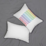 BIIIIIITCH RAINBOW LUMBAR PILLOW