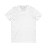 Relaxed V-Neck Tee: Unisex Casual Wear for Everyday Comfort, Summer Outings, Gift for Friends, Minimalist Style, Everyday Wear