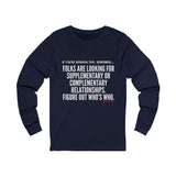 FIGURE OUT UNISEX LONG SLEEVE T-SHIRT