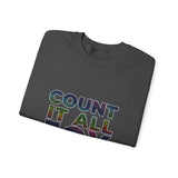 COUNT IT ALL JOY UNISEX SWEATSHIRTS