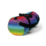 BLACK MAGIC RAINBOW BLACK  DUFFEL BAG