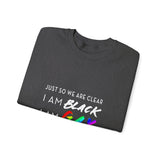 BLACK GAY FUP WHITE UNISEX SWEATSHIRTS