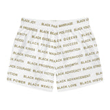 BLACK MAGIC - GOLD LETTERS SWIM TRUNKS