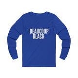 BEAUCOUP BLACK - WHITE UNISEX LONG SLEEVE T-SHIRT