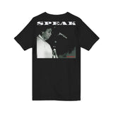 SPEAK - WHITE UNISEX V-NECK T-SHIRT