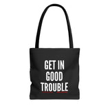 GET IN GOOD TROUBLE - WHITE TOTE BAG