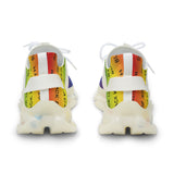 BLACK MAGIC RAINBOW BLACK MESH SNEAKERS