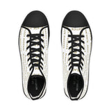 BLACK MAGIC - GOLD LETTERS HI-TOP SNEAKERS WHITE-SOLE