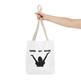 LOOK AT GAWD WHITE TOTE BAG