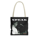SPEAK - WHITE TOTE BAG