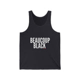 BEAUCOUP BLACK - WHITE UNISEX TANK TOP