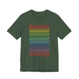 BIIIIIITCH RAINBOW UNISEX SHORT SLEEVE T SHIRTS