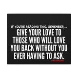 GIVE YOUR LOVE CANVAS ART
