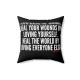 HEAL YOUR WOUNDS THROW PILLOW
