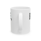 BLACK PEOPLE I LOVE YOU - BLACK CERAMIC MUG WHITE 110Z