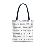 BLACK MAGIC - BLACK LETTERS TOTE BAG