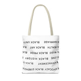 BLACK MAGIC - BLACK LETTERS TOTE BAG