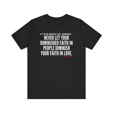DIMINISHED FAITH UNISEX SHORT SLEEVE T-SHIRT