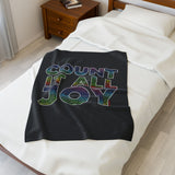 COUNT IT ALL JOY PLUSH PLANKET