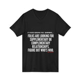 FIGURE OUT UNISEX V-NECK T-SHIRT