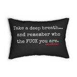 TAKE A DEEP BREATH LUMBAR PILLOW