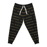BLACK MAGIC - BLACK GOLD ATHLETIC JOGGERS