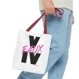 V EAUX IV - BLACK W/ PINK EAUX TOTE BAG