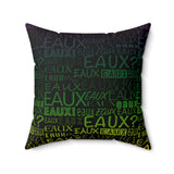 EAUX - MARDI GRAS THROW PILLOW