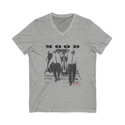 MOOD - WHITE UNISEX V-NECK T-SHIRT