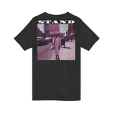 STAND - WHITE UNISEX V-NECK T-SHIRT